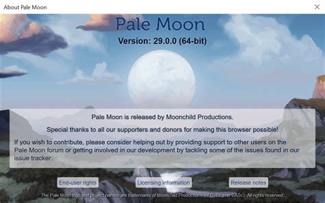Pale Moon forum .